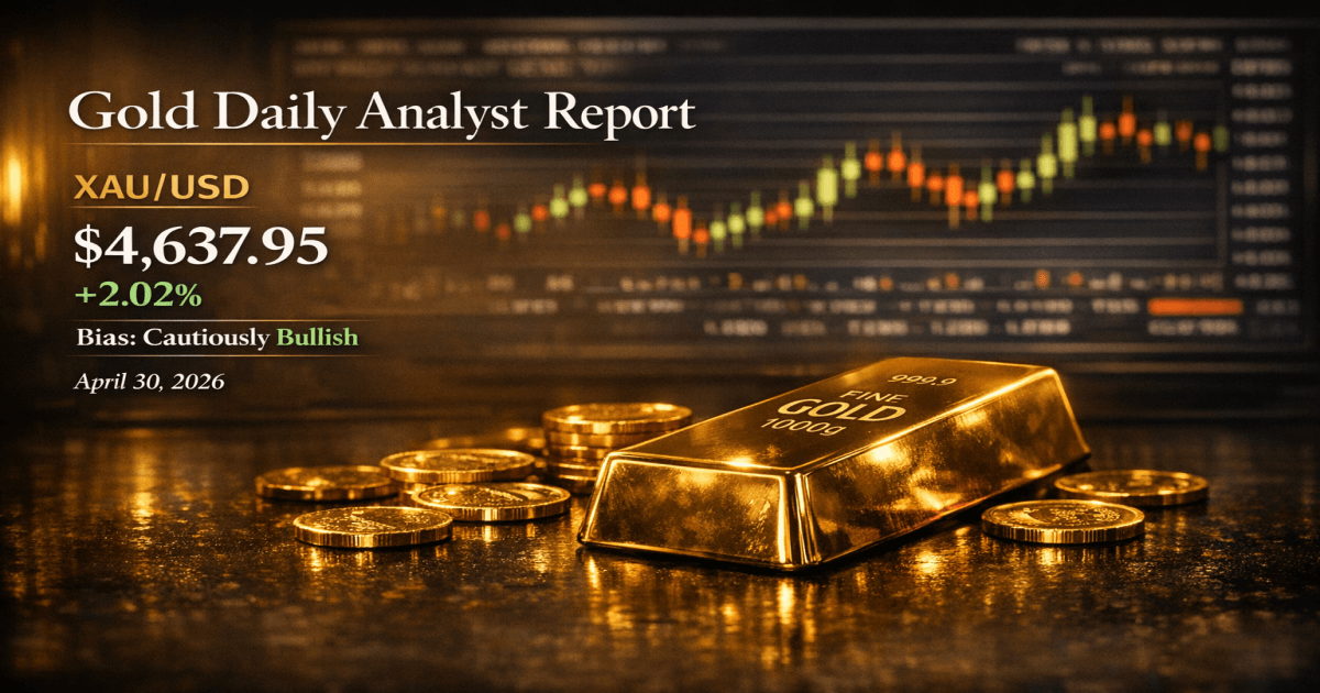 Gold Daily Analyst Report & Forecast – April 30, 2026