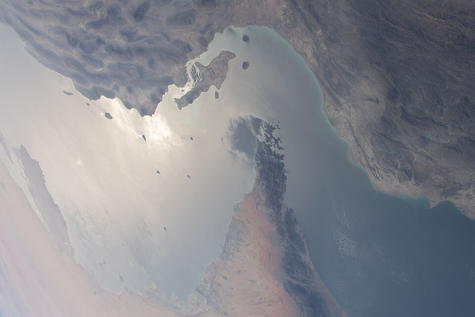 The Strait of Hormuz seen from the International Space Station